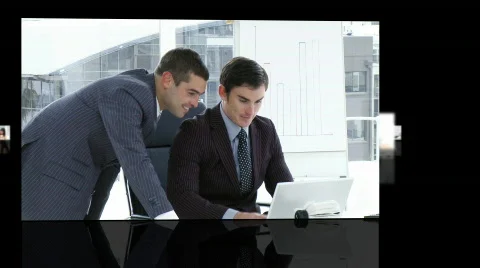 Business team hard at work Stock-Footage 584627