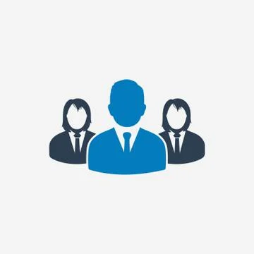 Business Team Icon. Editable Vector EPS Symbol Illustration. Stock Illustration