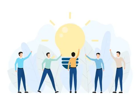 Business team idea concept. Stock Illustration