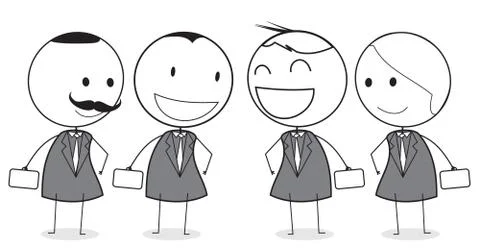 Business team Illustrazione stock