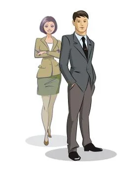 Business team Stock Illustration
