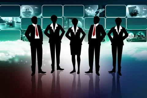 Business team Stock Illustration