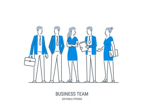Business team Stock Illustration