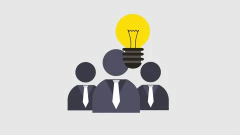 Business Team with Light Bulb Representing Innovation and Creative Ideas Stock Footage 339780352