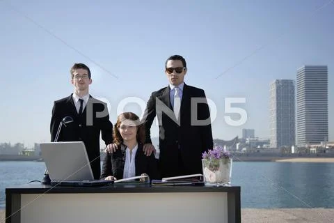 Business Team In Outdoor Office