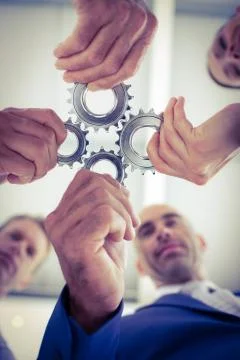 Business team solving a problem 库存照片