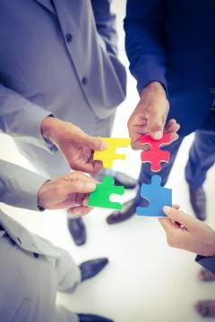 Business team solving a problem 写真素材