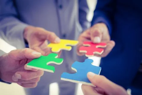 Business team solving a problem 写真素材