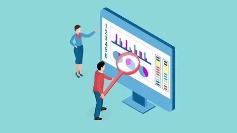 Business team using data visualization and financial investment. Stock Footage 272187243