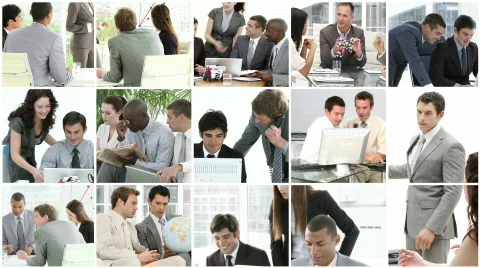 Business team at work Stock Footage 586826