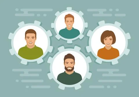 Business team work Stock Illustration