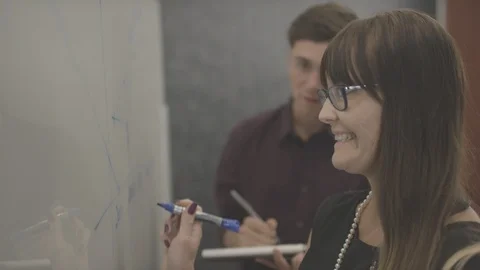 Business team working at board on creative concepts and ideas Stock-Footage 94228064