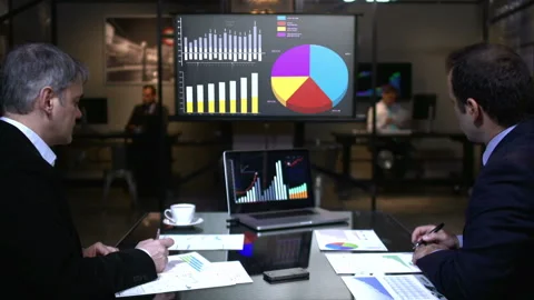 Business team working 스톡 동영상 210563677