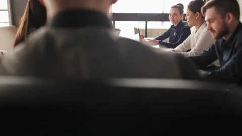 Business team working on project Stock Footage 88731129