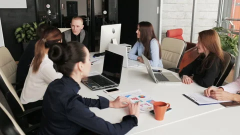 Business team working on project Stock Footage 92936816