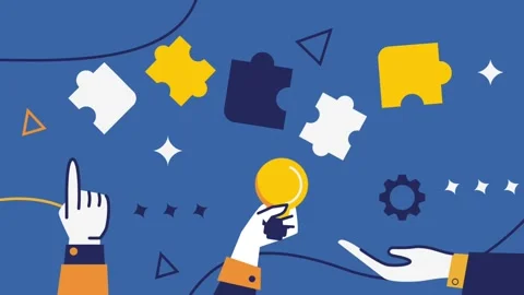 Business teamwork background animation for your business Video stock 289627192