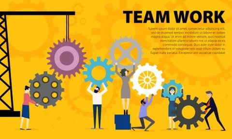 Business Teamwork Concept Illustrazione stock
