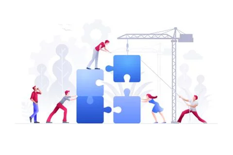 Business teamwork concept vector illustration Stock Illustration