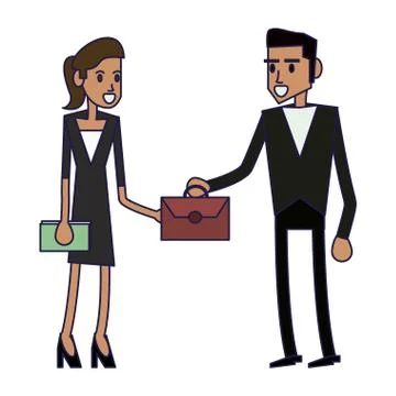 Business teamwork executive Illustrazione stock
