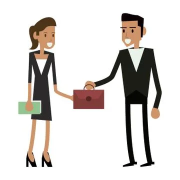 Business teamwork executive Stock Illustration
