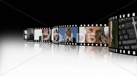 Business teamwork Film Reel Stock Illustration