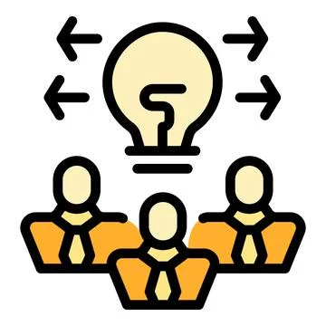 Business teamwork icon vector flat Illustrazione stock