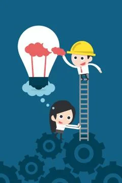 Business teamwork Stock Illustration