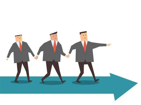 Business teamwork Stock Illustration