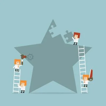 Business teamwork Stock Illustration