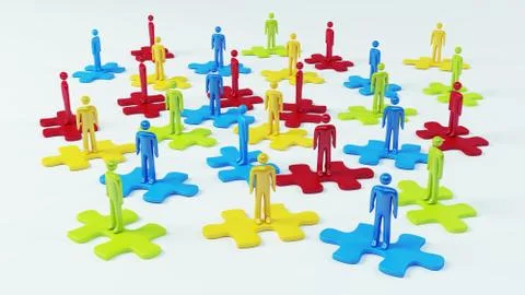 Business teamwork. Stock Illustration