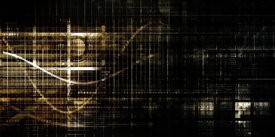 Business Technology Abstract With Digital Interface Background 스톡 일러스트