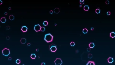 Business technology background with hexagons shapes Stock Footage 268577376