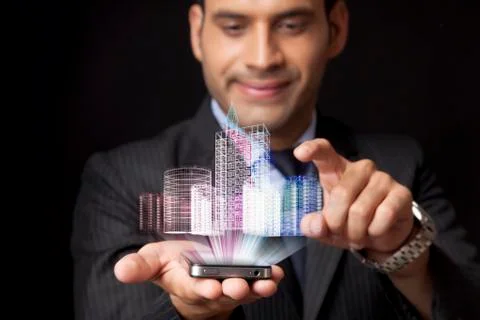 Business technology idea concept, Creative modern design template Stock Photos