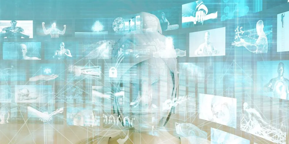 Business Technology Illustrazione stock