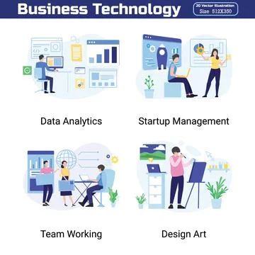 Business Technology Illustrations Stock Illustration