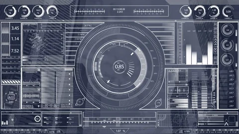 Business technology interface Video stock 101017326
