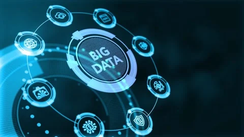 Business, Technology, Internet and network concept. Big Data Internet Informa Stock Footage 139581490
