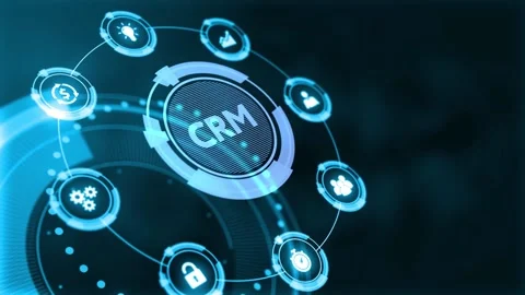 Business, Technology, Internet and network concept. CRM Customer Relationship Stock Footage 139581860