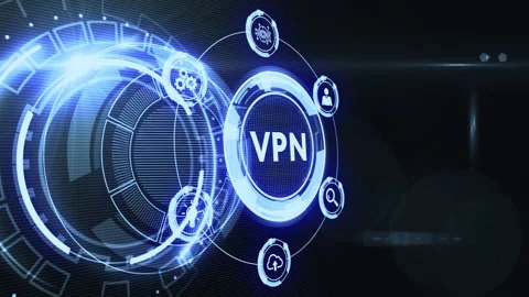 Business, Technology, Internet and network concept. VPN network security inte Видео 140075185
