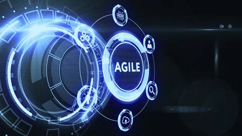 Business, Technology, Internet and network concept. Agile Software Developmen Stock Footage 140075191