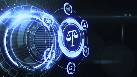 Business, Technology, Internet and network concept. Labor law, Lawyer, Attorn Stock Footage 140075211