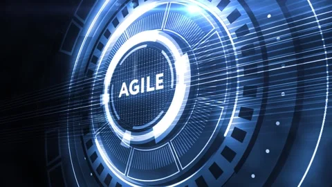 Business, Technology, Internet and network concept. Agile Software Developmen Видео 140106795