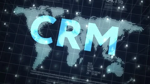Business, Technology, Internet and network concept. CRM Customer Relationship Stock Footage 140563568