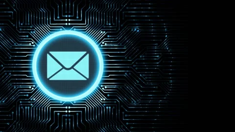 Business, Technology, Internet and network concept. Message Email. Mail commu Stock Footage 142676731