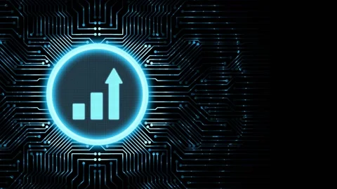 Business, Technology, Internet and network concept. Financial Graph. Stock Ma Stock Footage 142676735
