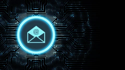 Business, Technology, Internet and network concept. Message Email. Mail commu Stock Footage 142676791