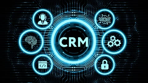 Business, Technology, Internet and network concept. CRM Customer Relationship Stock Footage 142676841