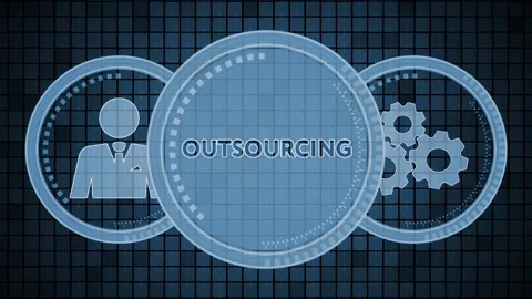 Business, Technology, Internet and network concept. Outsourcing Video stock 143227347