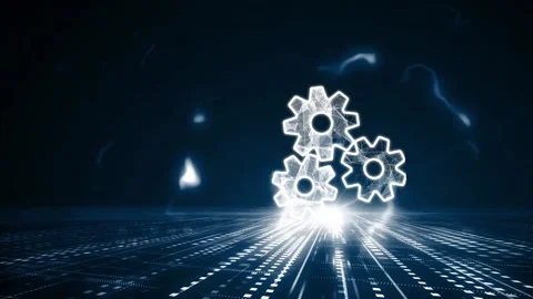 Business, Technology, Internet and network concept. Automation Software Techn Stock Footage 143702662