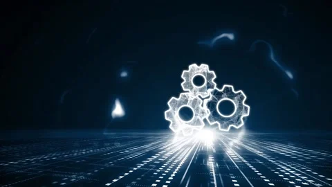 Business, Technology, Internet and network concept. Automation Software Techn Stock Footage 143702880